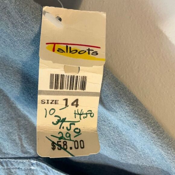 Deadstock Vintage ‘91 Izod Denim Tie Waist Maxi Skirt from Talbot’s! Size 14 jam - Picture 10 of 16